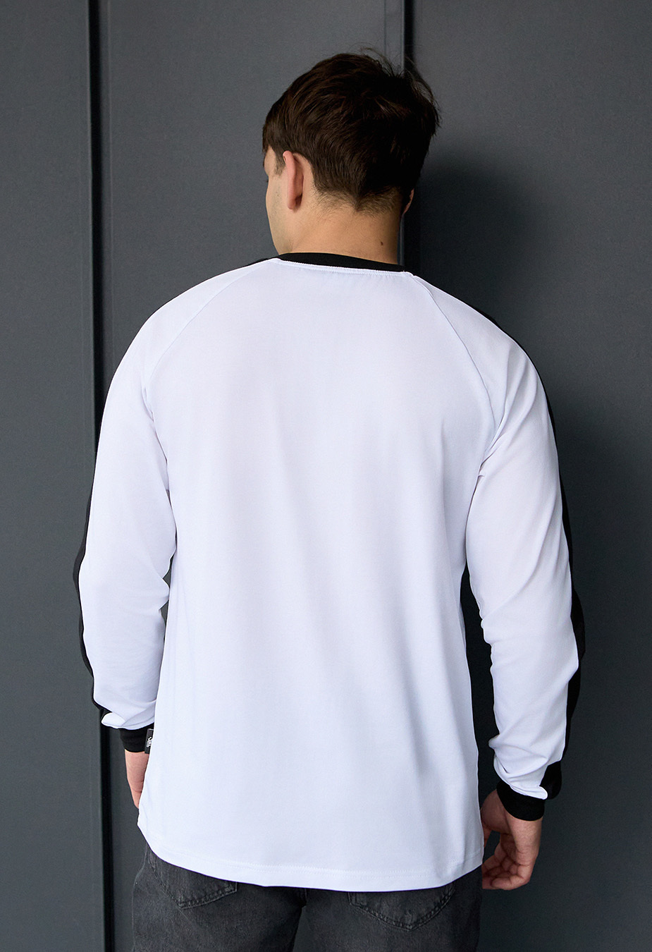 Longsleeve Staff white & black