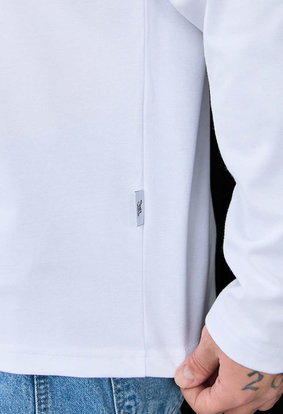 Longsleeve Staff white basic