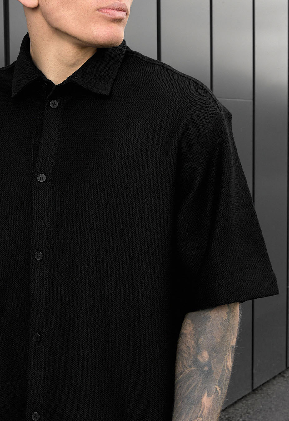Komplet koszula + spodenki Staff rid black