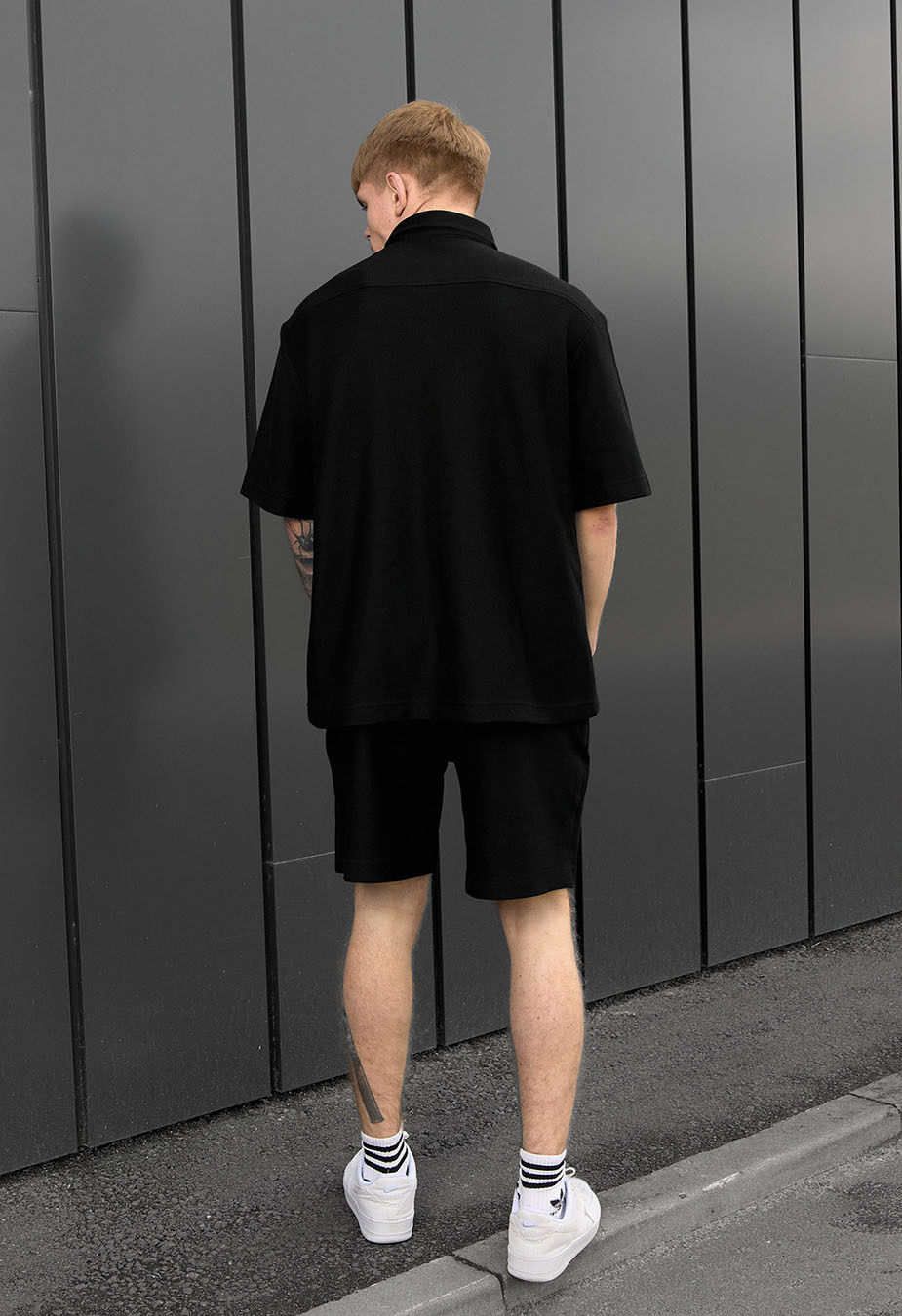 Komplet koszula + spodenki Staff rid black