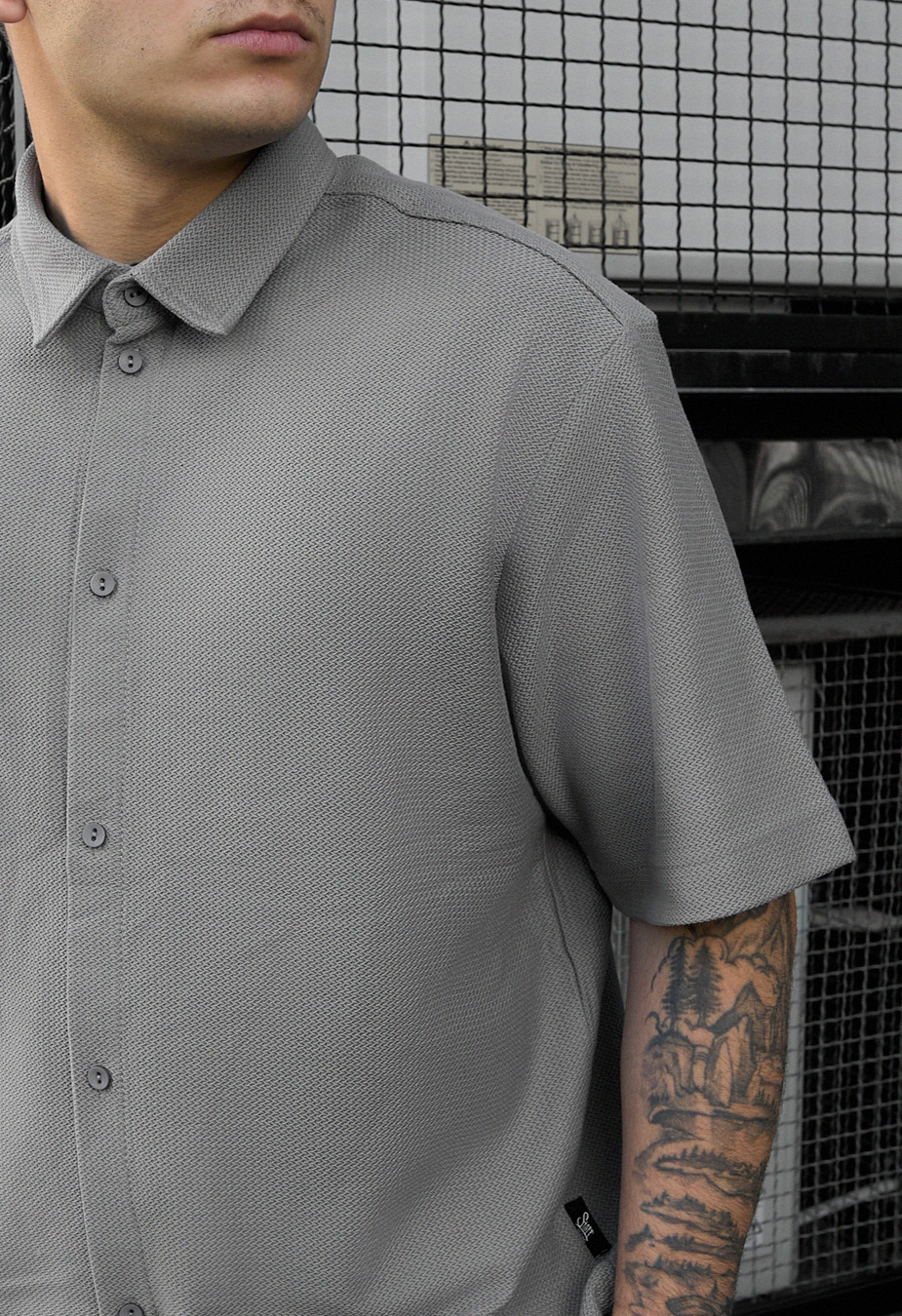Komplet koszula + spodenki Staff rid gray