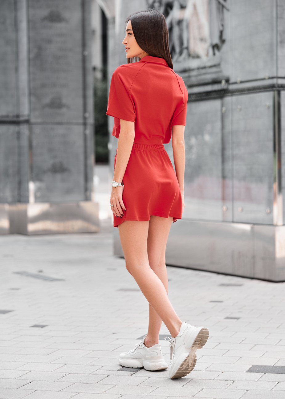 Komplet polo + spódnica Staff red
