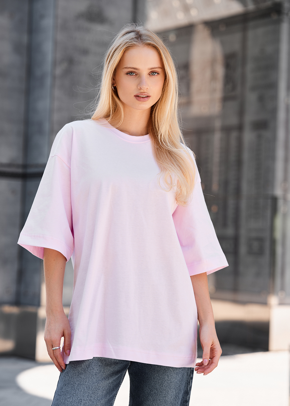Koszulka Staff ri light pink oversize