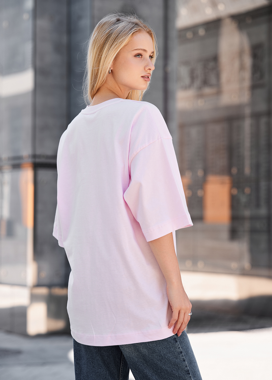 Koszulka Staff ri light pink oversize