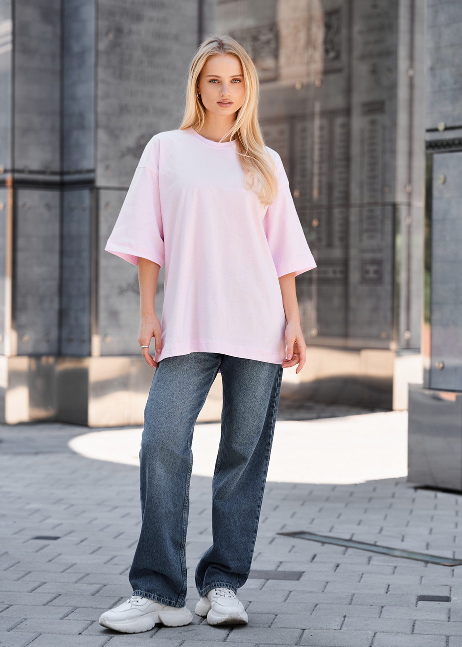 Koszulka Staff ri light pink oversize