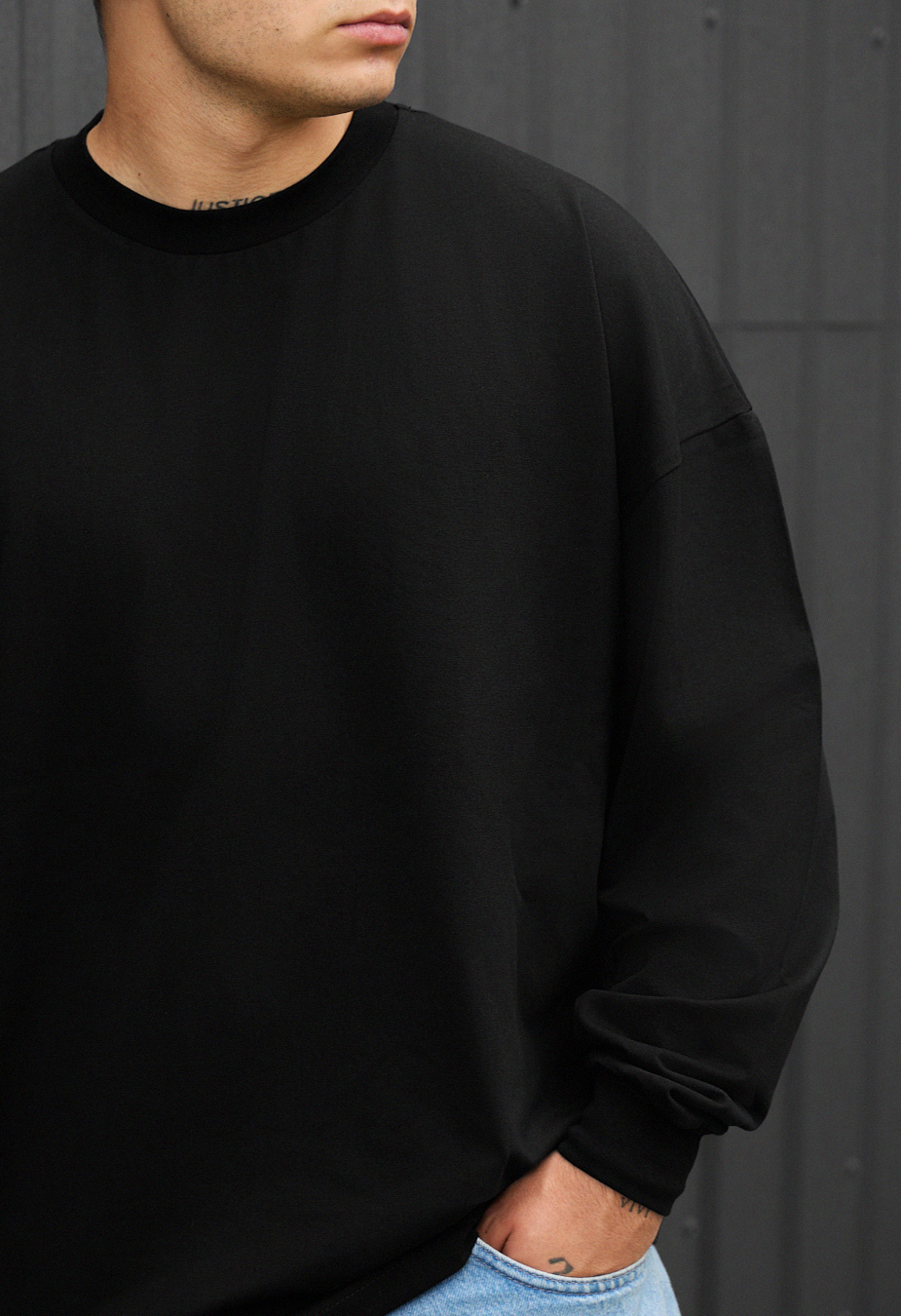 Longsleeve Staff black 2 oversize