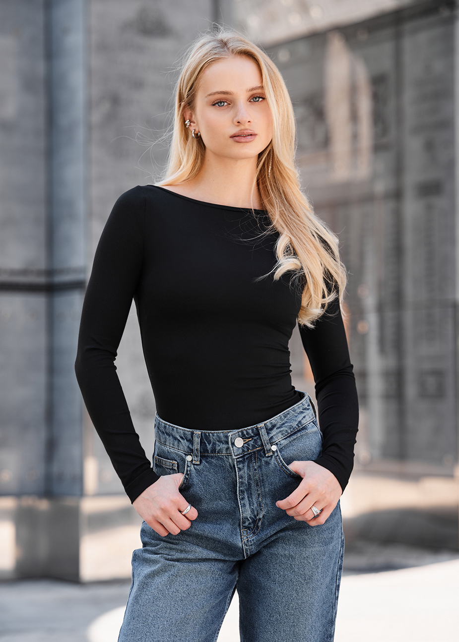 Longsleeve Staff ho black