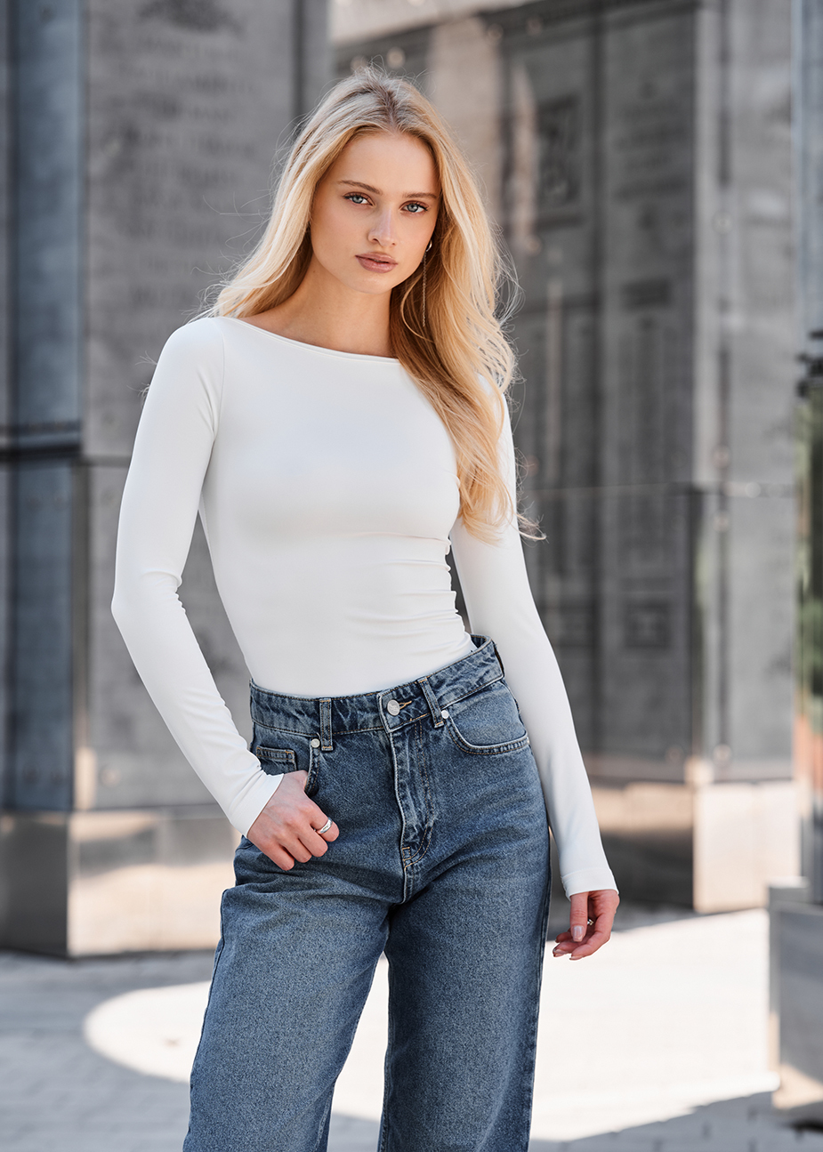 Longsleeve Staff ho white