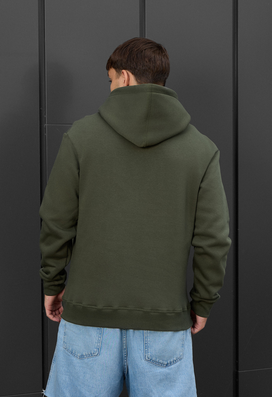 Bluza z kapturem Staff khaki basic fleece