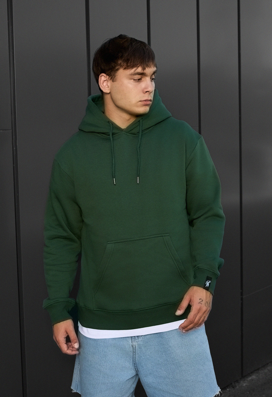 Bluza Staff green basic fleece