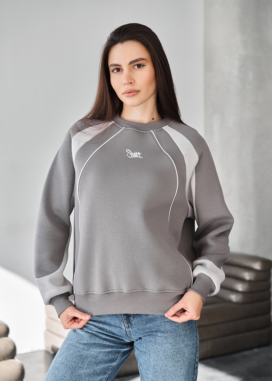 Bluza Staff sim gray oversize fleece