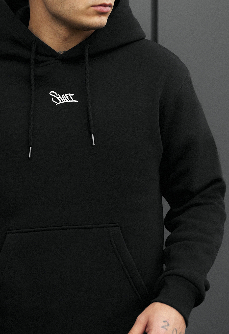 Bluza Staff black logo fleece