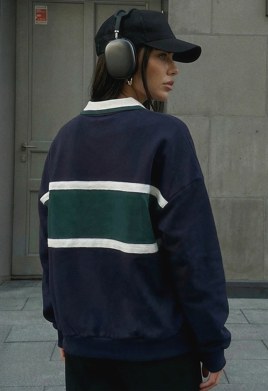 Bluza Staff nul logo oversize fleece