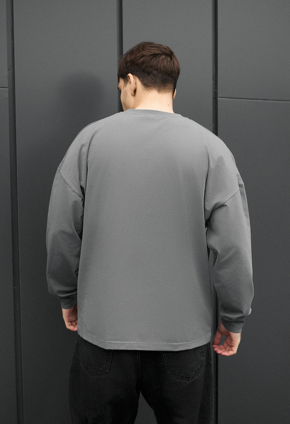 Longsleeve Staff la gray oversize
