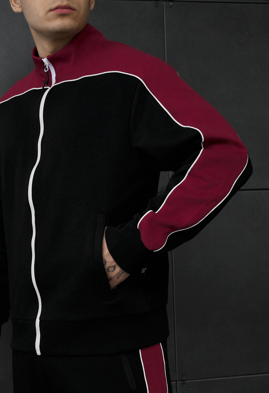 Dres Staff ark black & bordo reflective