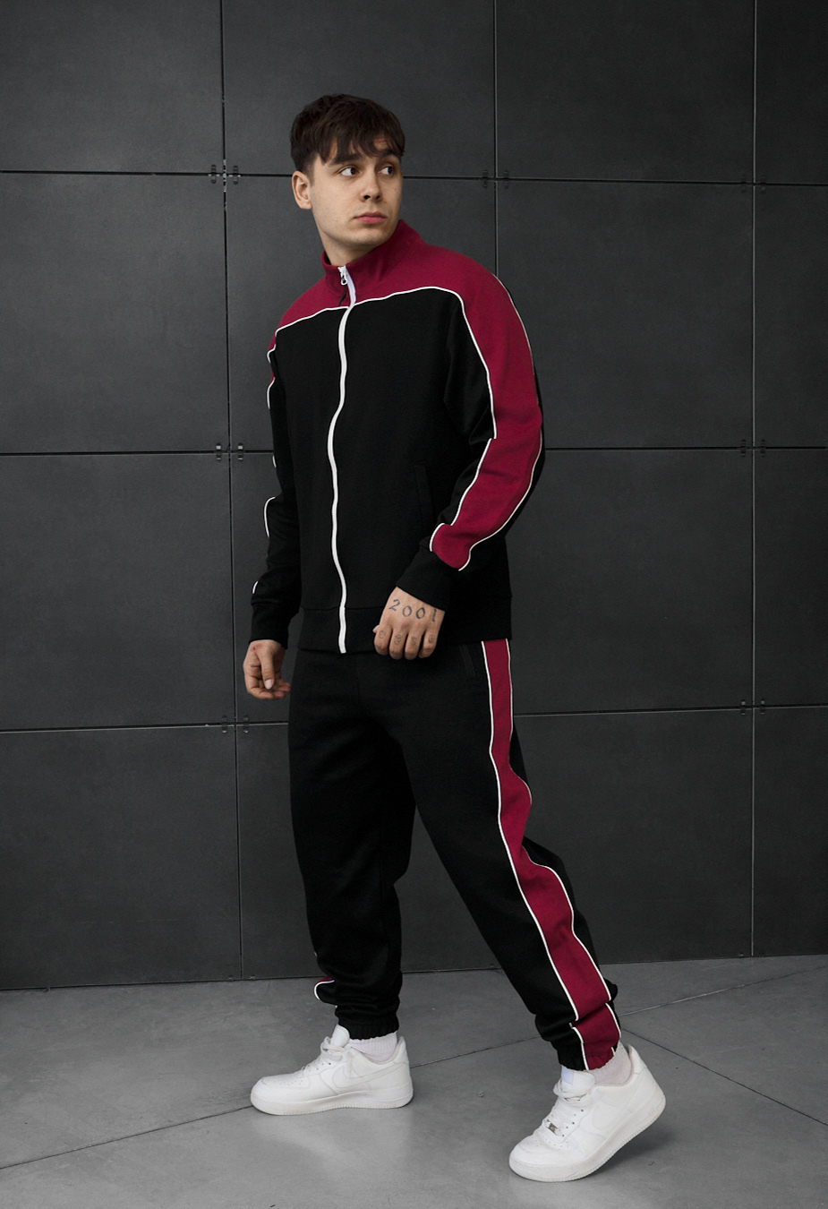 Dres Staff ark black & bordo reflective
