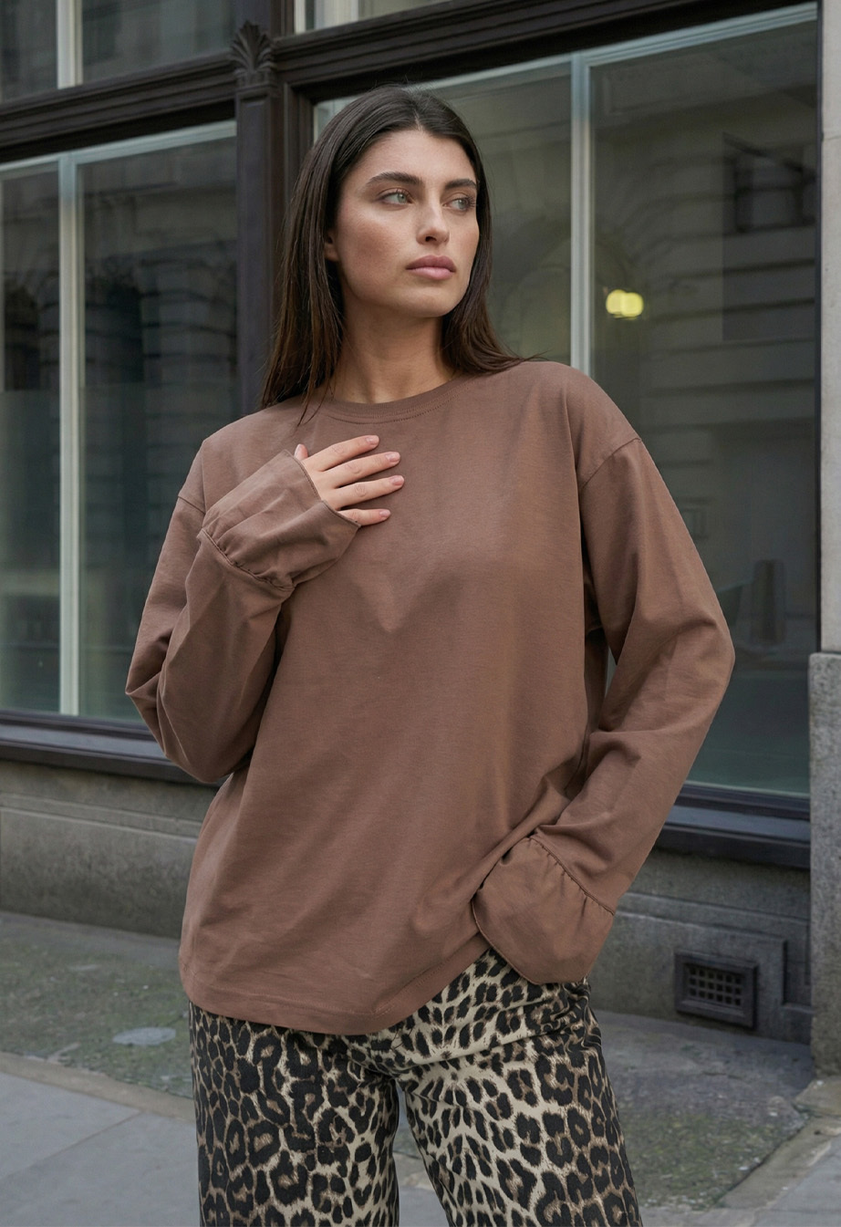 Longsleeve Staff udi brown