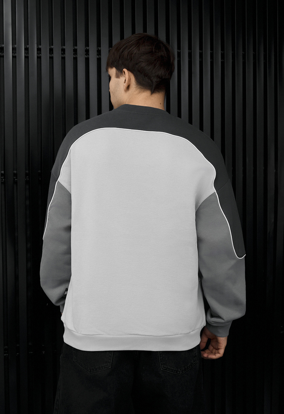 Bluza Staff gray logo reflective