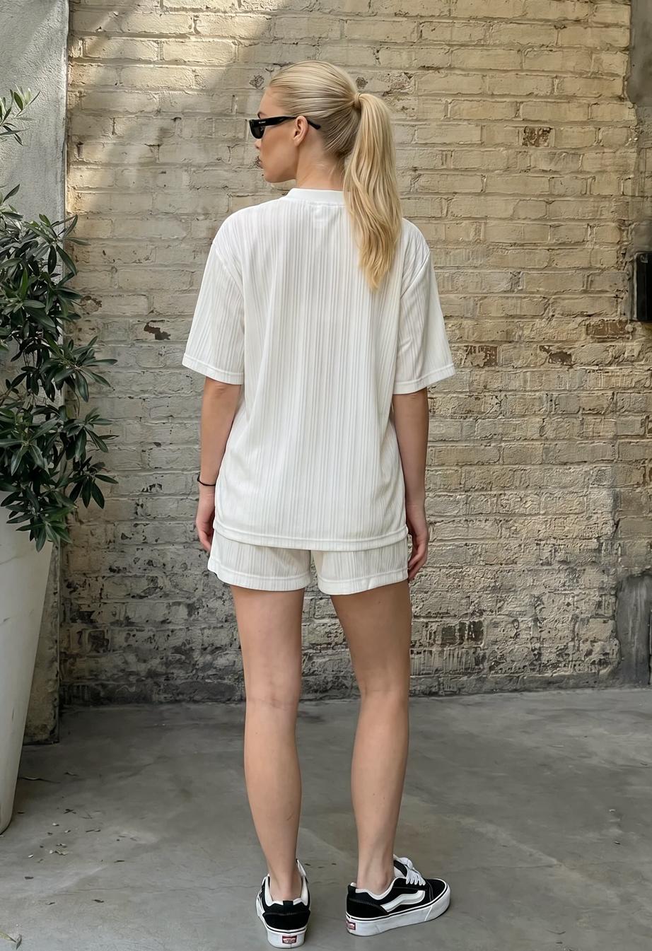 Komplet koszulka + spodenki Staff joy logo white