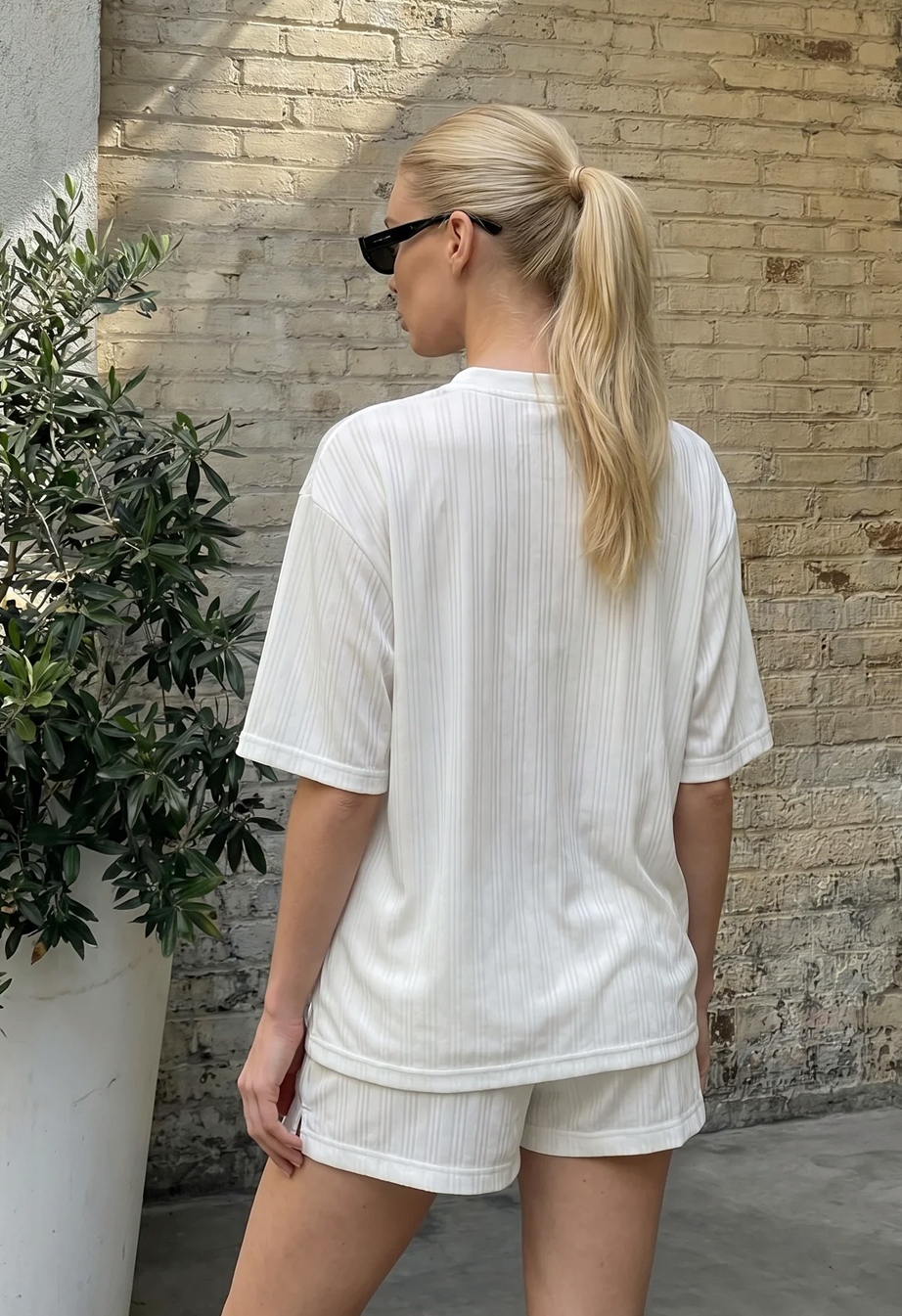 Komplet koszulka + spodenki Staff joy logo white