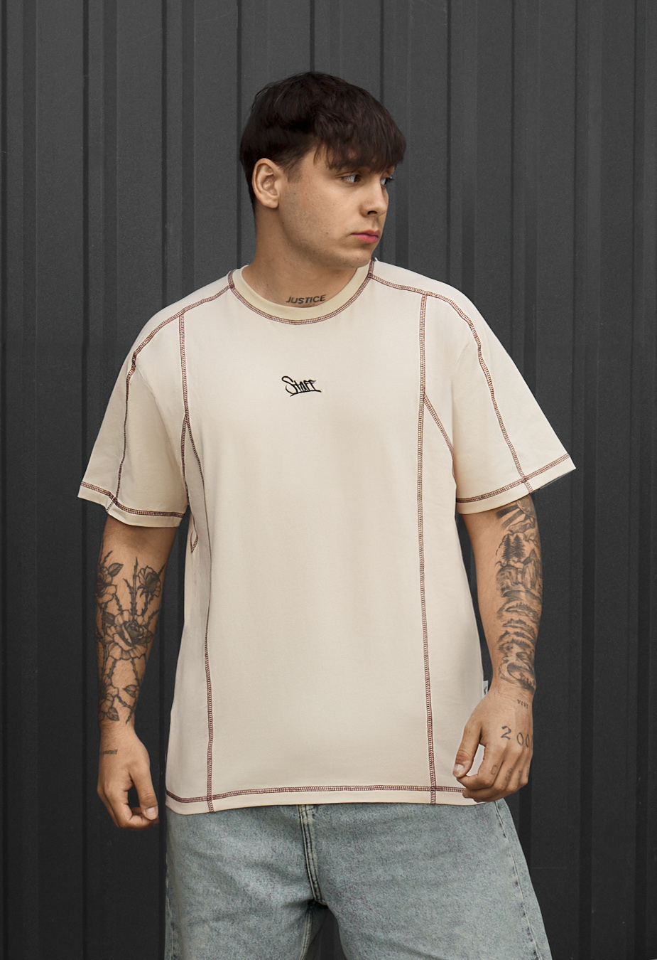 Koszulka Staff light beige logo