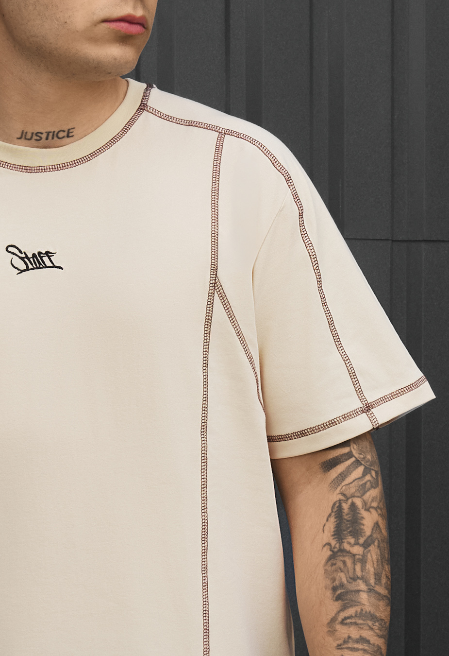 Koszulka Staff light beige logo