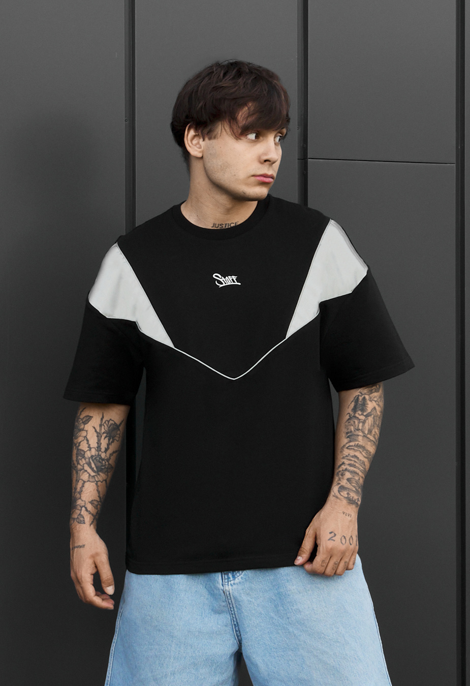 Koszulka Staff reflective logo oversize