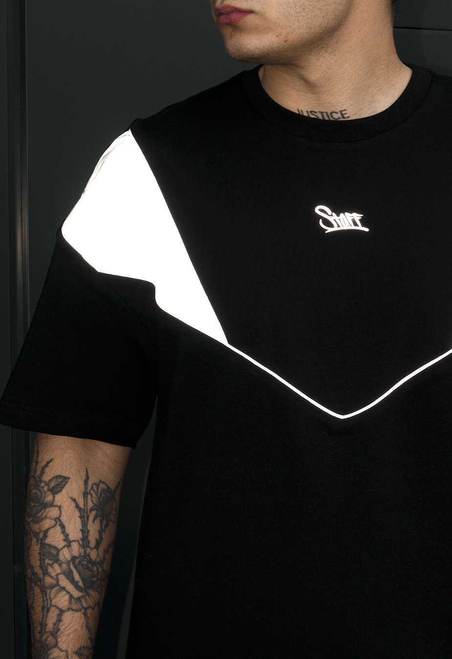 Koszulka Staff reflective logo oversize