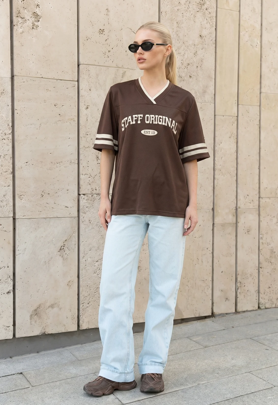 Koszulka Staff original 13 brown oversize