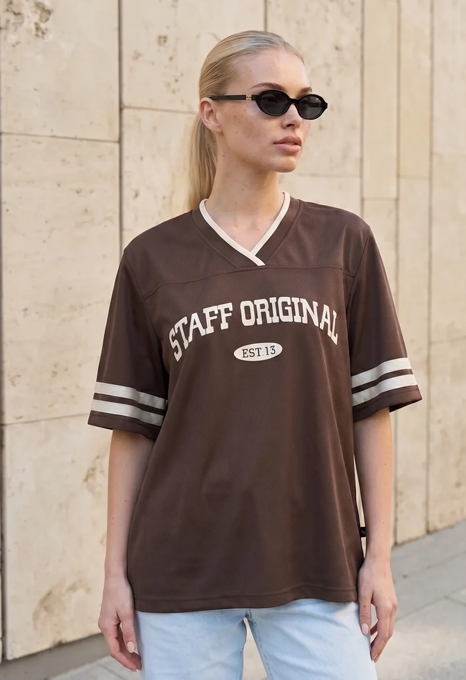 Koszulka Staff original 13 brown oversize