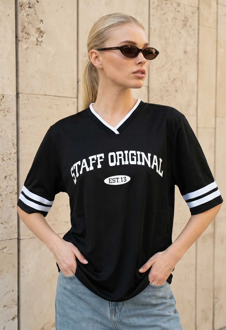 Koszulka Staff original 13 black oversize