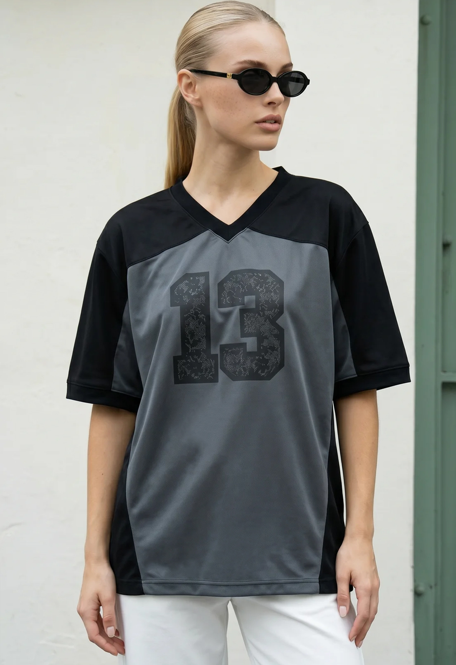 Koszulka Staff 13 black & graphite oversize