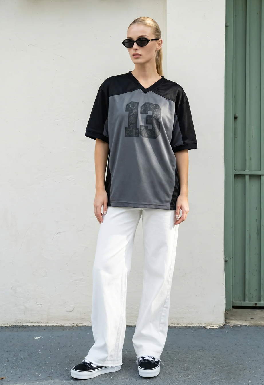 Koszulka Staff 13 black & graphite oversize