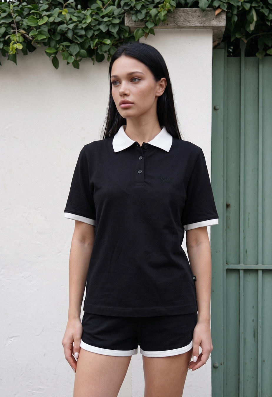 Komplet koszulka + spodenki Staff kolo black