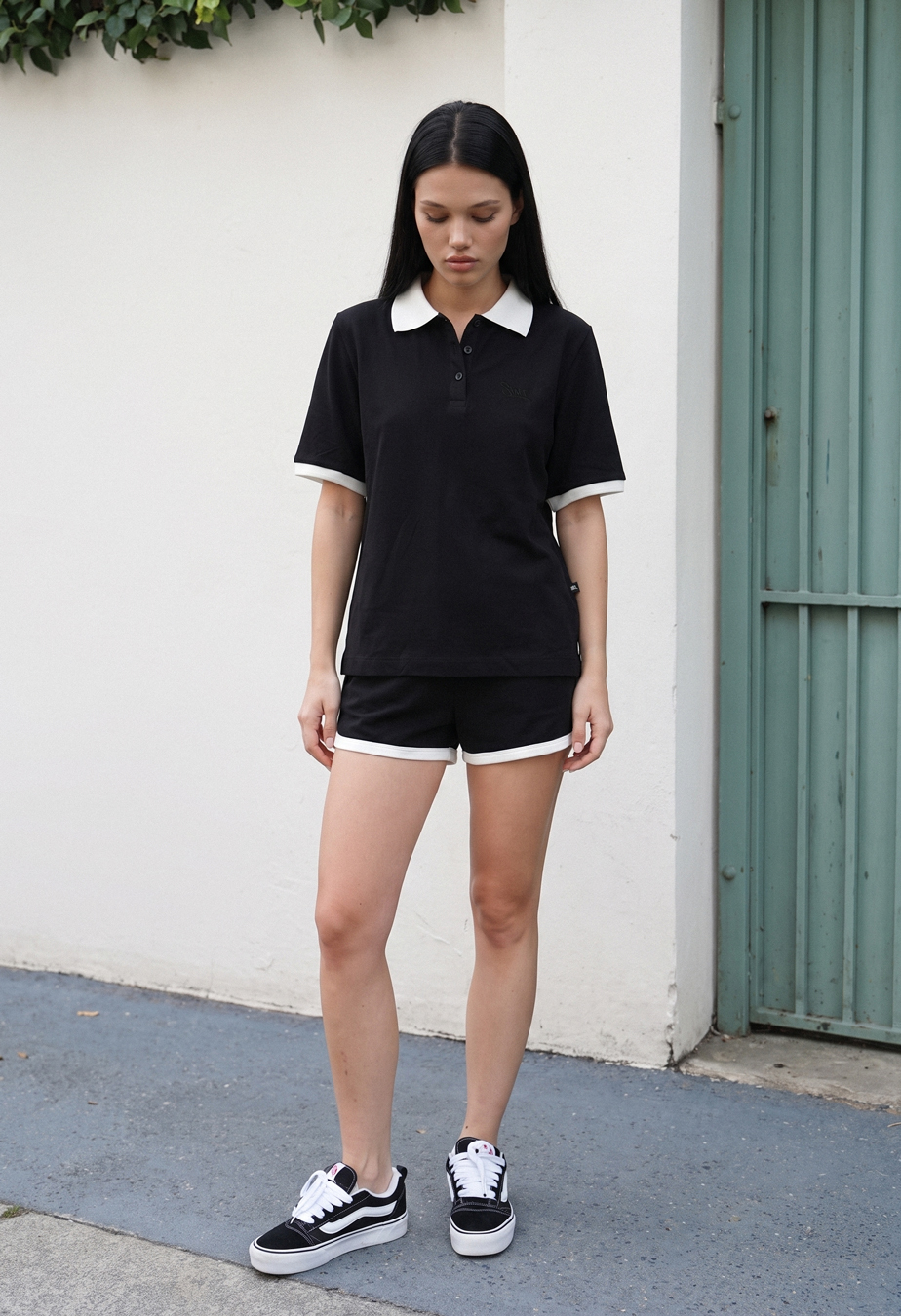 Komplet koszulka + spodenki Staff kolo black