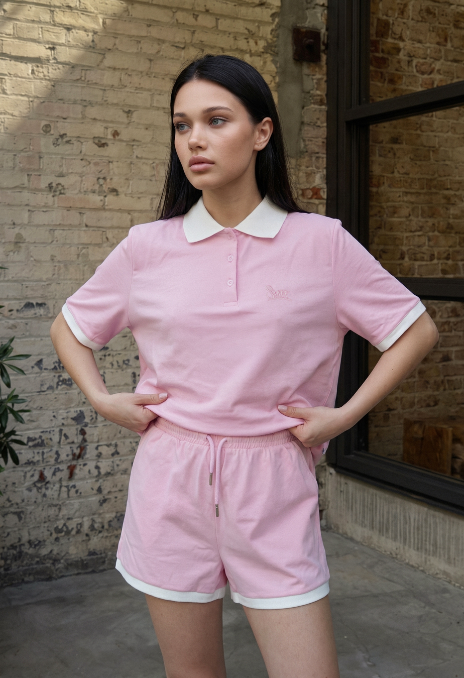Komplet koszulka + spodenki Staff kolo pink