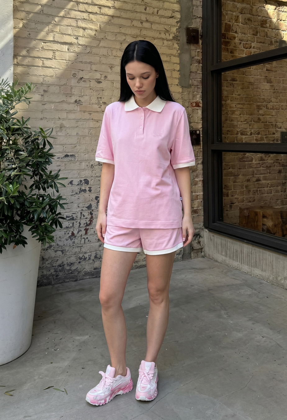 Komplet koszulka + spodenki Staff kolo pink