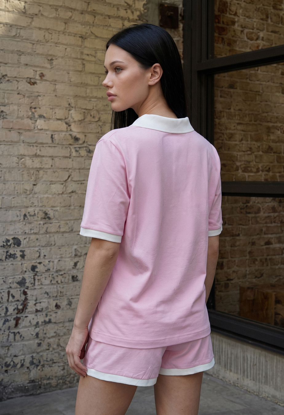 Komplet koszulka + spodenki Staff kolo pink
