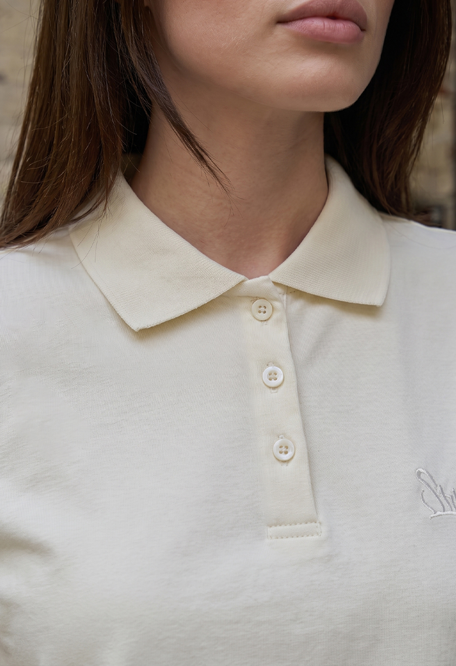 Polo Staff white logo