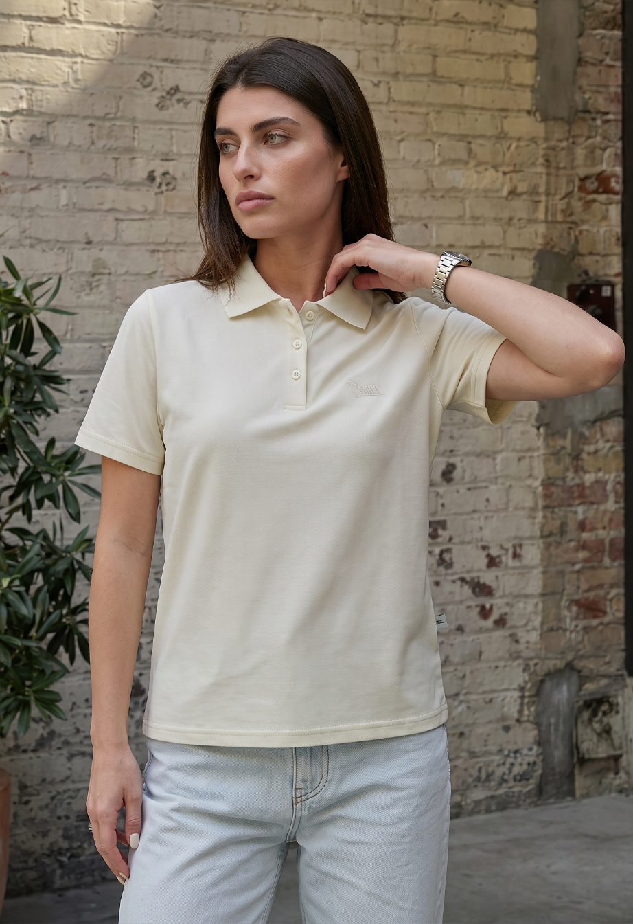 Polo Staff white logo