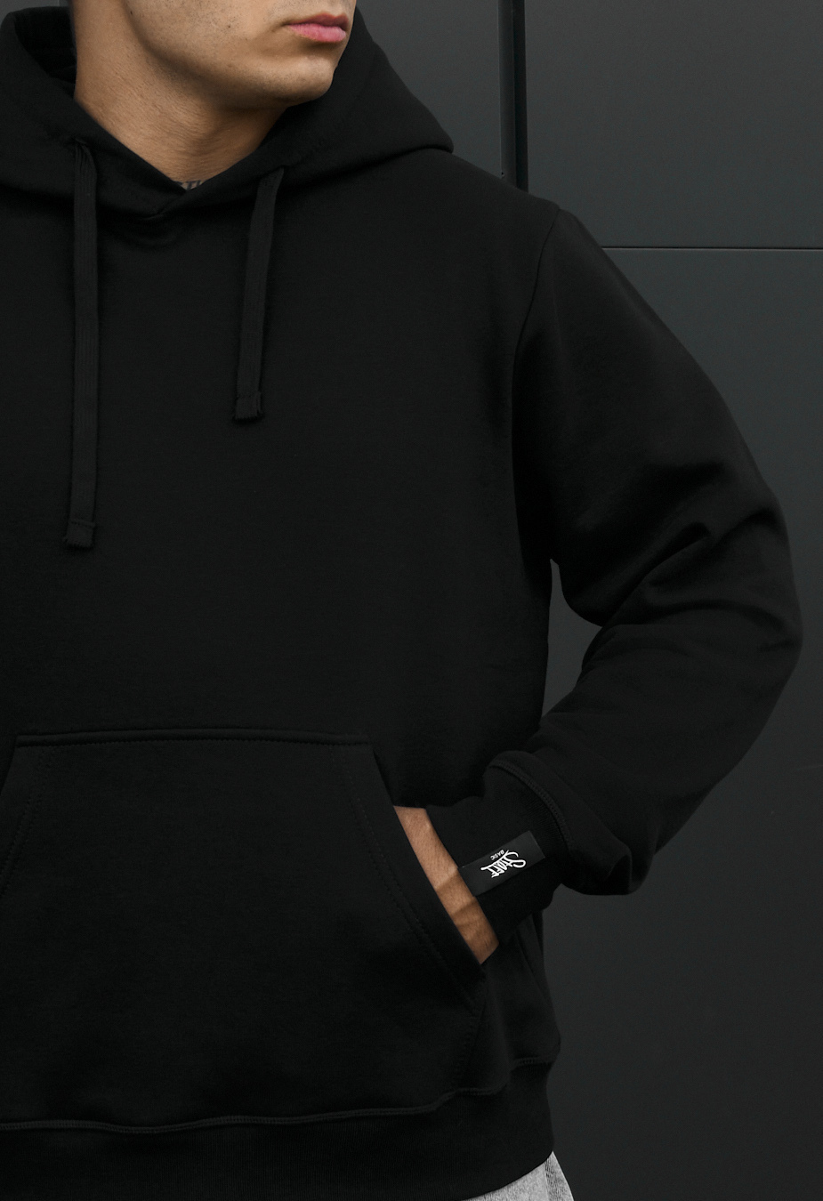 Bluza Staff black basic fleece