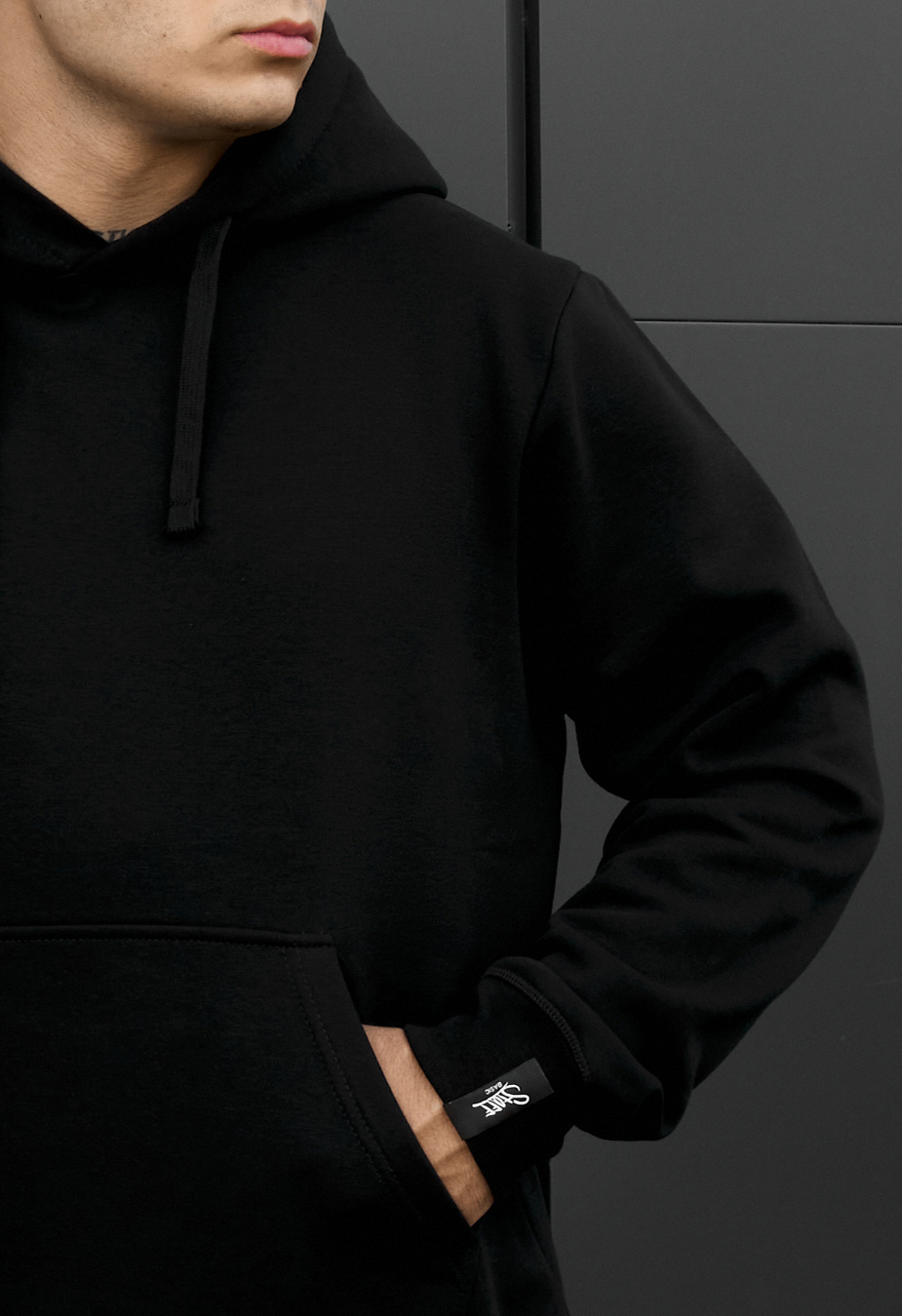 Bluza Staff black basic fleece