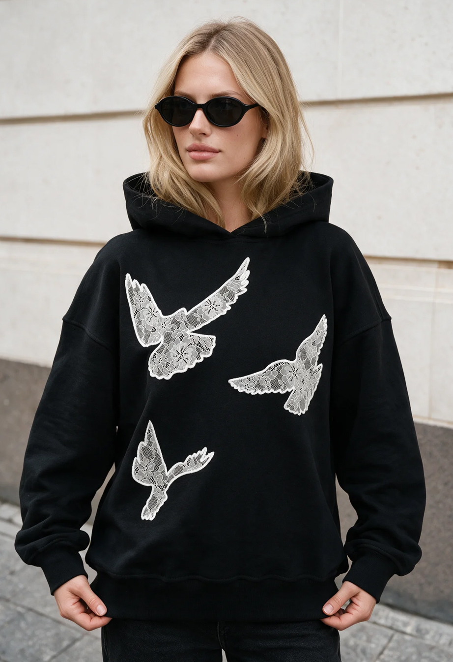 Bluza Staff re black oversize