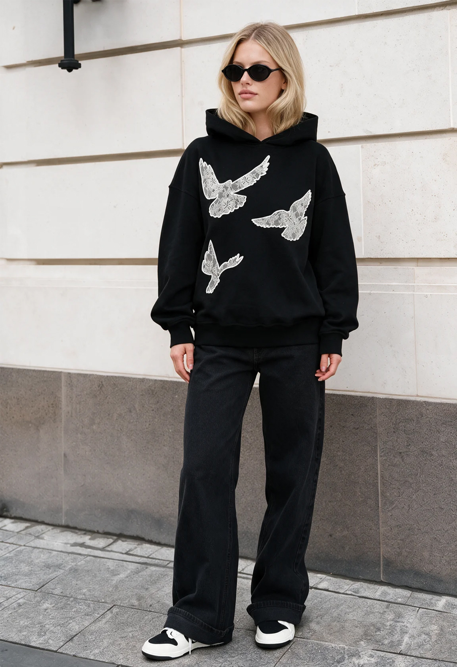 Bluza Staff re black oversize