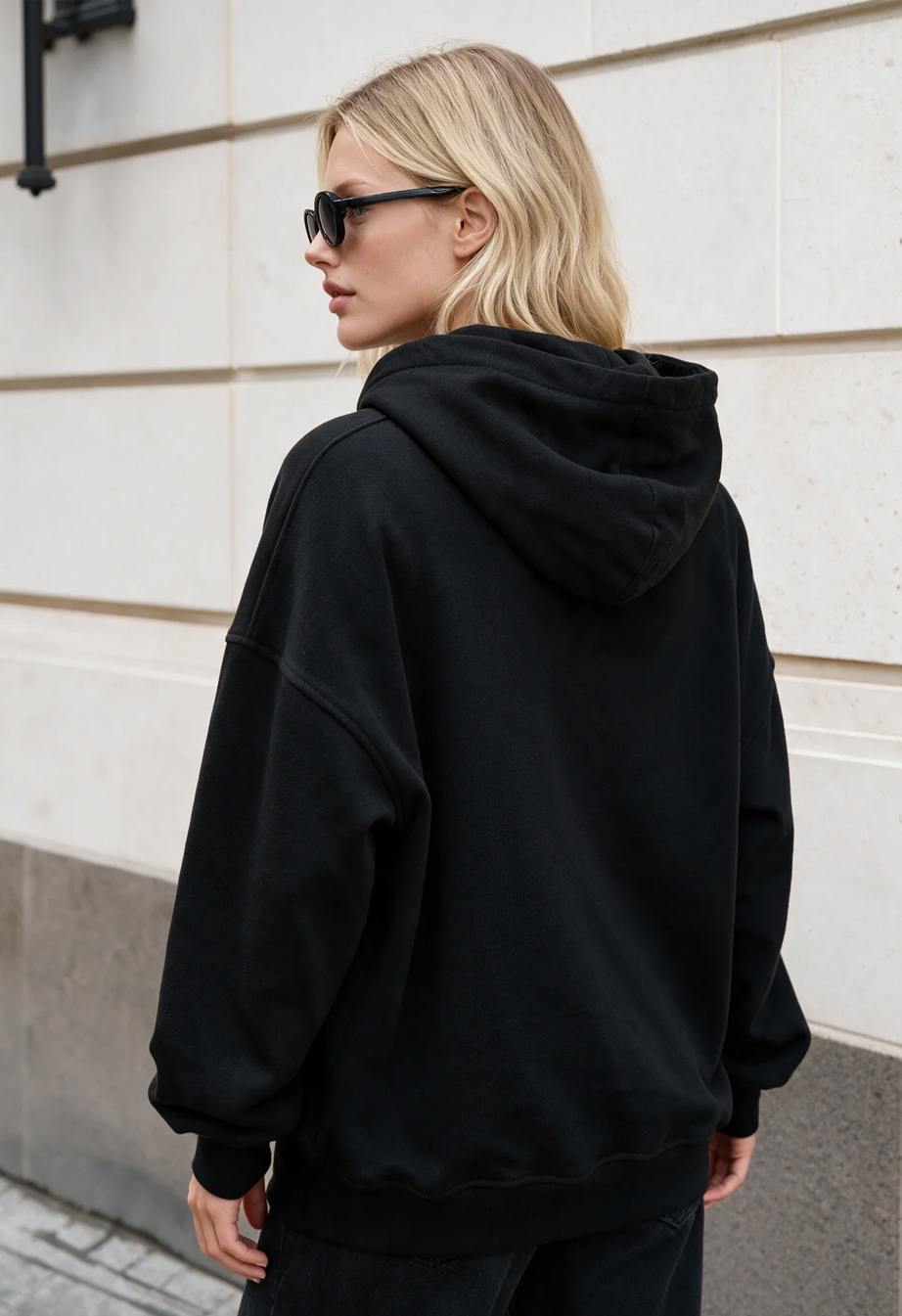 Bluza Staff re black oversize