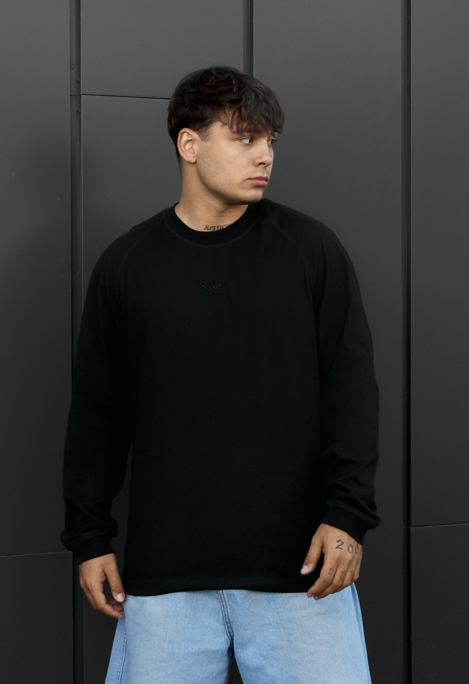 Longsleeve Staff black logo
