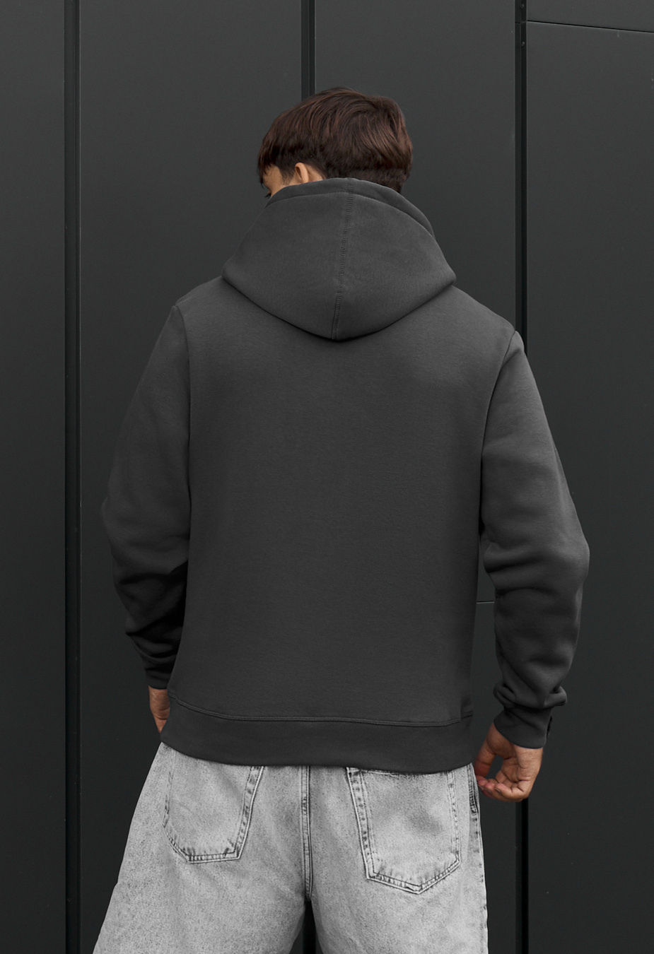 Bluza Staff dark gray basic fleece