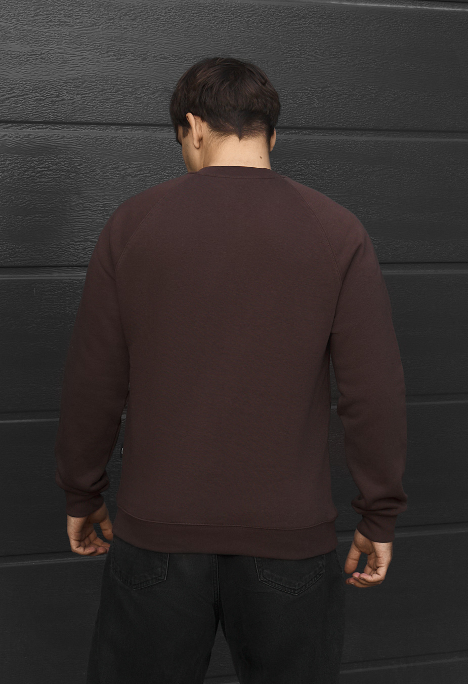 Bluza Staff logo brown fleece