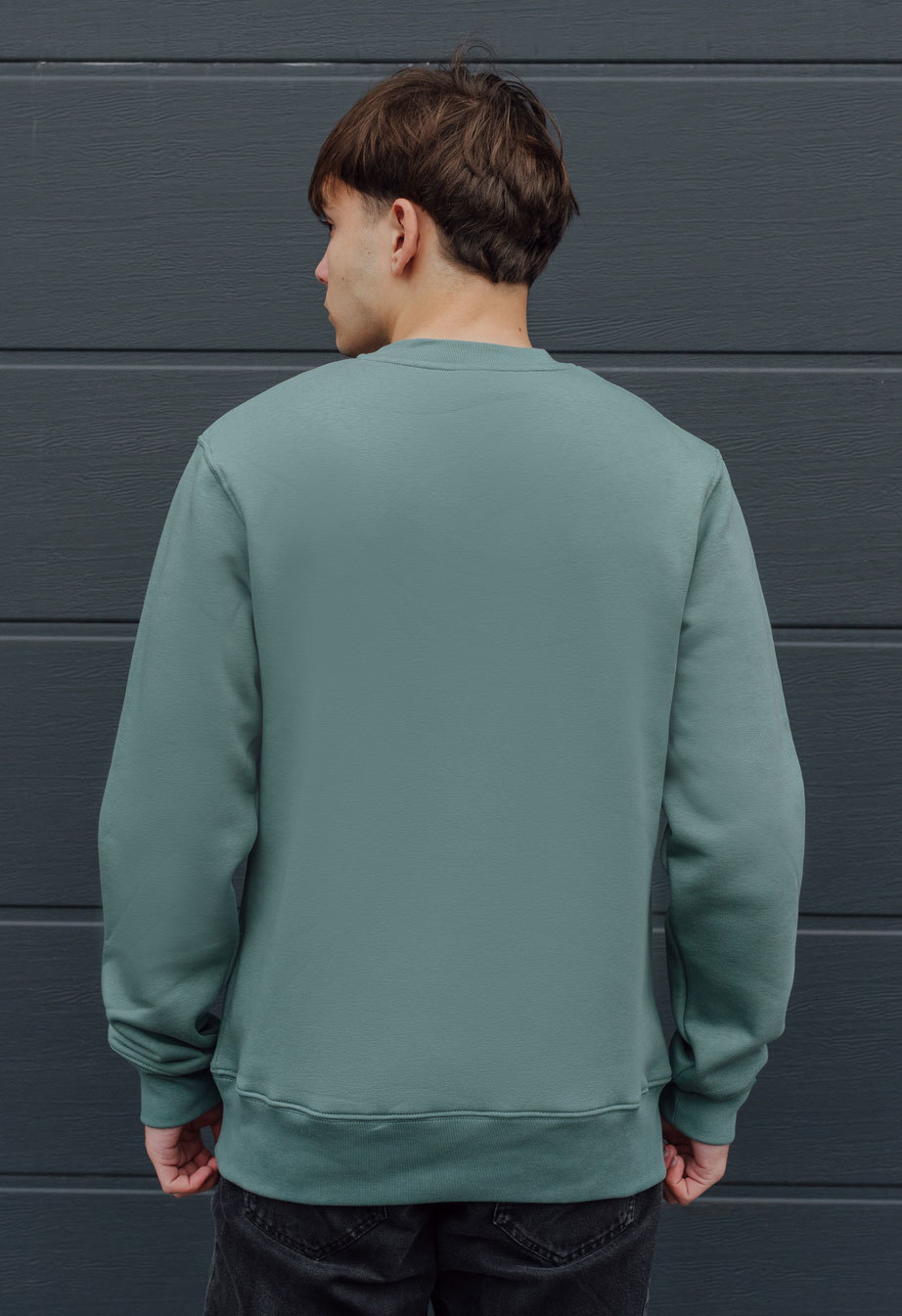 Bluza Staff green basic fleece