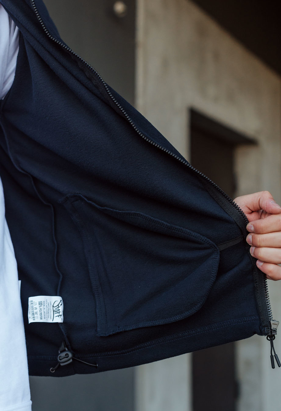 Bluza flisowa Staff black zip
